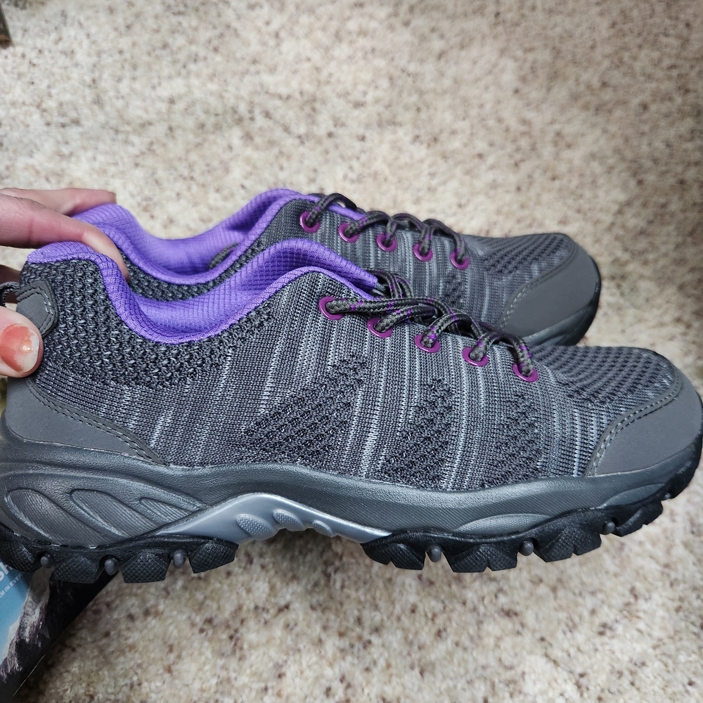 Women's Gray & Purple Hiking Shoes size 7